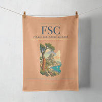 Thumbnail for Figari Sud-Corse Airport (FSC) design on orange towel