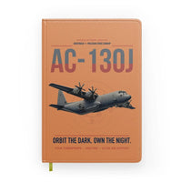 Thumbnail for AC-130J Ghostrider design on orange notebook