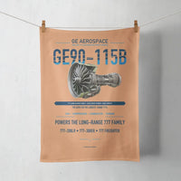 Thumbnail for GE90-115B design on orange towel