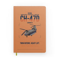 Thumbnail for Boeing CH-47D design on orange notebook