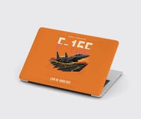 Thumbnail for F-15E Strike Eagle design on orange MacBook case