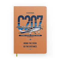 Thumbnail for Cessna T207A Stationair 8 design on orange notebook