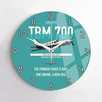 Thumbnail for Socata TBM 700 design on turquoise no frame wall clock