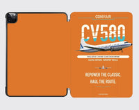 Thumbnail for Convair 580 design on orange ipad tablet case