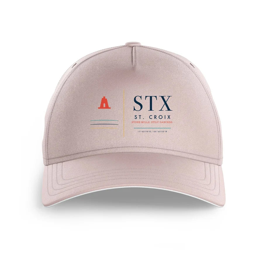 Henry E. Rohlsen Airport STX — Christiansted (STX) design on pink printed hat