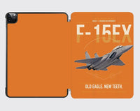 Thumbnail for F-15EX Eagle II design on orange ipad tablet case