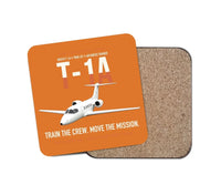 Thumbnail for T-1A Jayhawk Advanced Jet Trainer design on orange 1 piece coaster