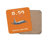 Thumbnail for B-32 Dominator design on orange 1 piece coaster