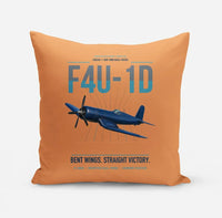 Thumbnail for F4U-1D Corsair design on orange pillow