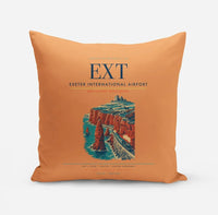 Thumbnail for Exeter International Airport (EXT) design on orange pillow