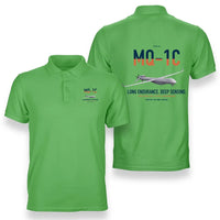 Thumbnail for MQ-1C Gray Eagle ER design on light green double-side polo t-shirt, double-side print