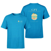 Thumbnail for Cape Town Airport (CPT) design printed on turquoise double-side t-shirt