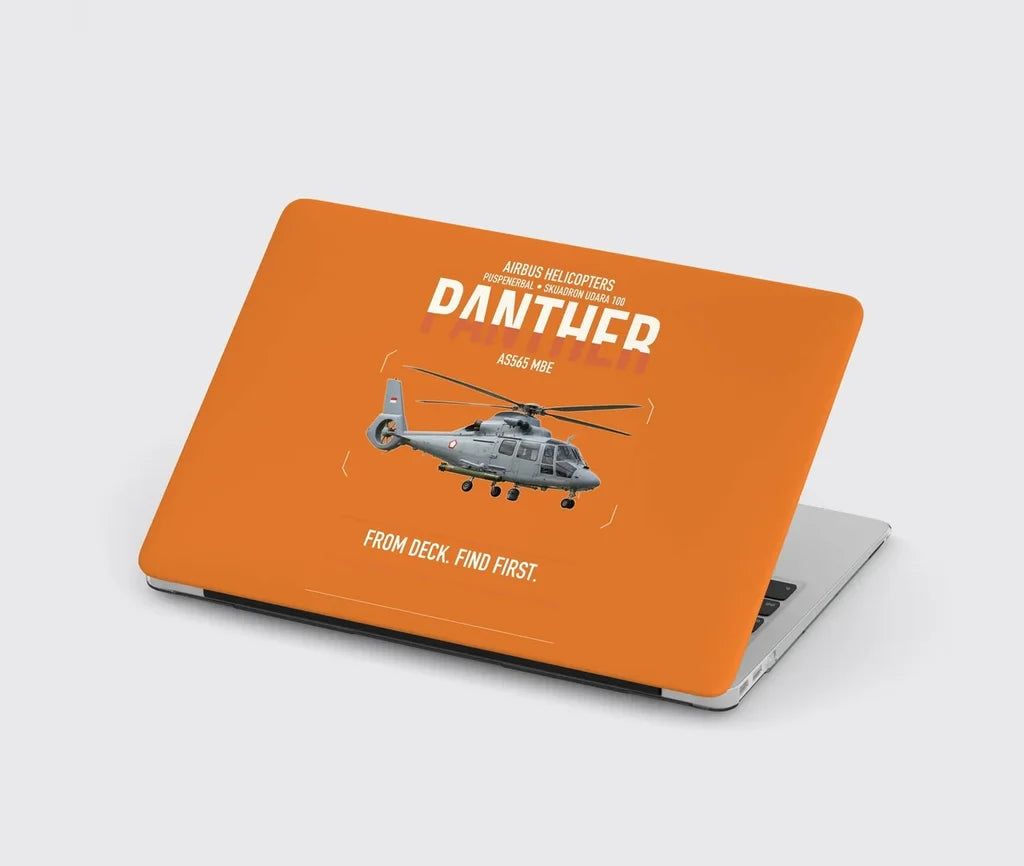 Airbus Helicopters AS565 MBe Panther design on orange MacBook case