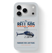 Thumbnail for Bell 505 design on light gray magsafe iphone case, for iPhone 17 Pro