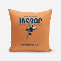 Thumbnail for Saab JAS 39C Gripen design on orange pillow