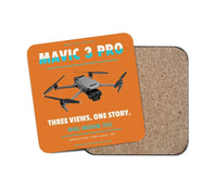 Thumbnail for DJI Mavic 3 Pro design on orange 1 piece coaster