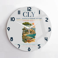 Thumbnail for Calvi - Sainte-Catherine Airport CLY Wall-Clock No-Frame - Light Gray