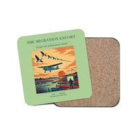 Thumbnail for The Migration Escort - Designed Coasters design on light green 1-piece