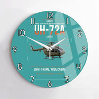 Thumbnail for Airbus UH-72A Lakota design on turquoise no frame wall clock