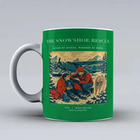 Thumbnail for VINTAGE G4281 - The Snowshoe Rescue - Ceramic Mug design on green