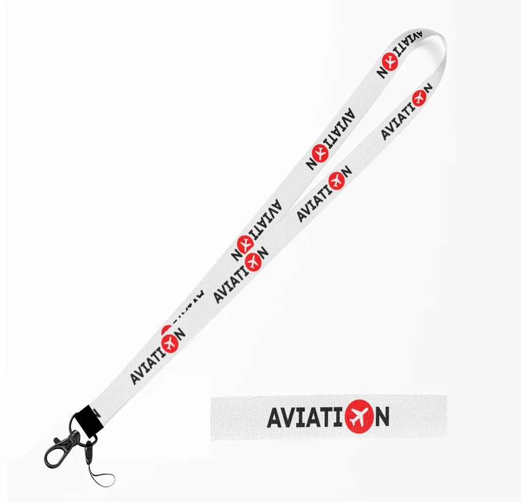 Aviation lanyard - white