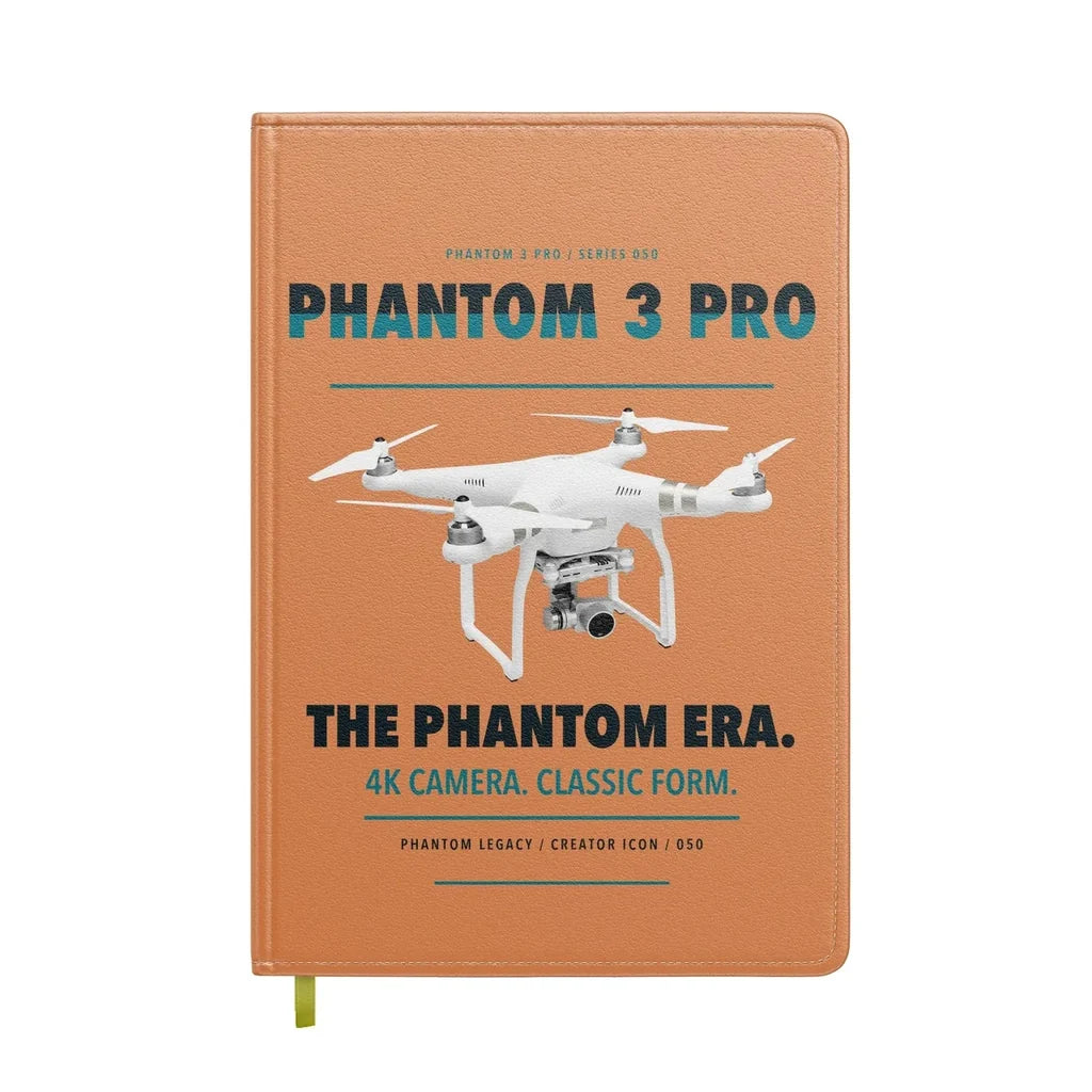 DJI Phantom 3 Professional design on orange notebook