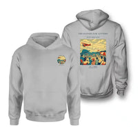 Thumbnail for VINTAGE G4472 - The Banner Tow Letters - Double-Side Hoodie design on lightgray double side
