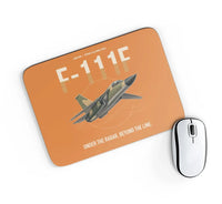 Thumbnail for F-111F Aardvark design on orange rectangle mouse pad