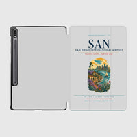Thumbnail for San Diego International Airport (SAN) design on light gray samsung tablet tablet case