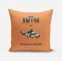 Thumbnail for Leonardo AW139 design on orange pillow