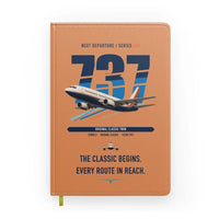 Thumbnail for Boeing 737-300 Classic design on orange notebook