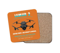 Thumbnail for BRINC LEMUR 2 design on orange 1 piece coaster