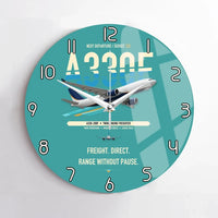 Thumbnail for Airbus A330-200F design on turquoise no frame wall clock