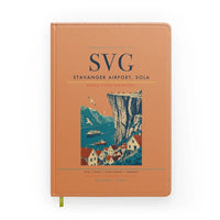 Thumbnail for Stavanger Airport, Sola (SVG) design on orange notebook