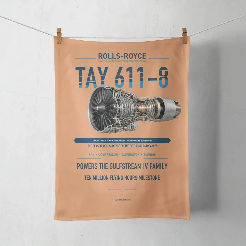 TAY 611-8 design on orange towel