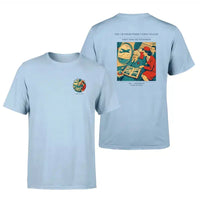 Thumbnail for VINTAGE G4423 - The Grandmother's First Flight - Double-Side T-Shirt design on lightblue double side t shirt