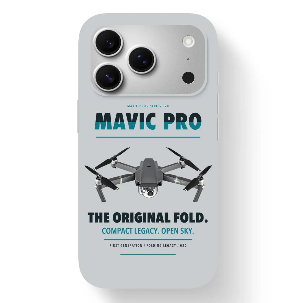 DJI Mavic Pro Case design on light gray iphone case
