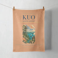 Thumbnail for Kuopio Airport (KUO) design on orange towel