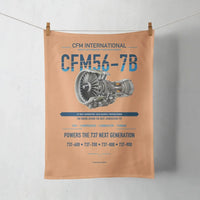 Thumbnail for CFM56-7B design on orange towel