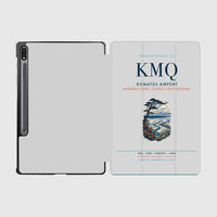 Thumbnail for Komatsu Airport (KMQ) design on light gray samsung tablet tablet case