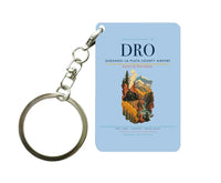 Thumbnail for Durango–La Plata County Airport (DRO) design on light blue key chain