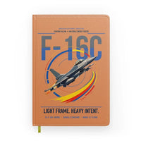 Thumbnail for F-16C Fighting Falcon design on orange notebook