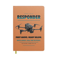 Thumbnail for BRINC Responder design on orange notebook