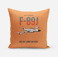 Thumbnail for F-89J Scorpion design on orange pillow
