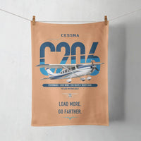 Thumbnail for Cessna 206 Stationair design on orange towel