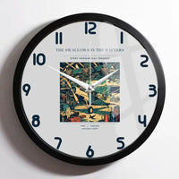 Thumbnail for VINTAGE G4269 - The Swallows In The Rafters - Designed Wall Clocks design on lightgray framed