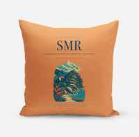 Thumbnail for Simón Bolívar International Airport (SMR) design on orange pillow