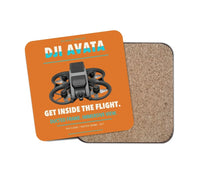 Thumbnail for DJI Avata design on orange 1 piece coaster