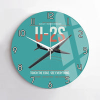 Thumbnail for U-2S Dragon Lady design on turquoise no frame wall clock