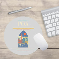 Thumbnail for Porto Alegre - Salgado Filho International Airport POA Mouse-Pad Round - Light Gray